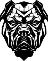 Cane Corso - Black and White Isolated Icon - Vector illustration