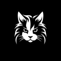 Cat, Black and White Vector illustration