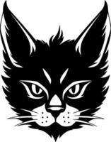 Cat, Minimalist and Simple Silhouette - Vector illustration