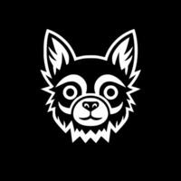 Chihuahua - Black and White Isolated Icon - Vector illustration