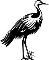 Crane - Minimalist and Flat Logo - Vector illustration