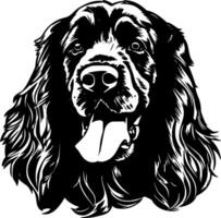 cocker spaniel - alto calidad vector logo - vector ilustración ideal para camiseta gráfico