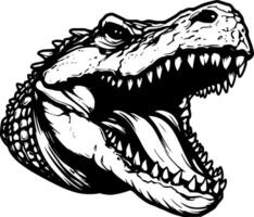 Crocodile - Minimalist and Flat Logo - Vector illustration