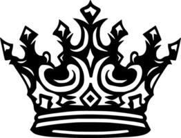 Crown, Minimalist and Simple Silhouette - Vector illustration