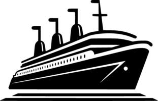 Cruise, Minimalist and Simple Silhouette - Vector illustration