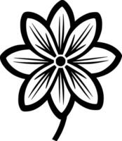 Daisy, Black and White Vector illustration