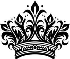 Crown, Minimalist and Simple Silhouette - Vector illustration