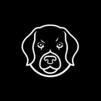 perro - minimalista y plano logo - vector ilustración