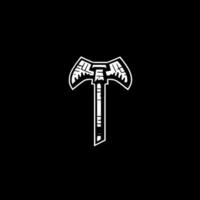 Hammer - Black and White Isolated Icon - Vector illustration