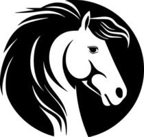 caballo - minimalista y plano logo - vector ilustración