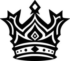 King - Black and White Isolated Icon - Vector illustration