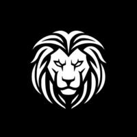 Lion, Black and White Vector illustration