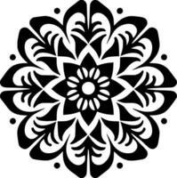 Mandala, Minimalist and Simple Silhouette - Vector illustration