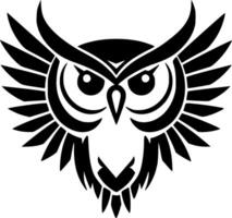 Owl, Minimalist and Simple Silhouette - Vector illustration