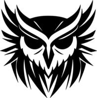 Owl, Minimalist and Simple Silhouette - Vector illustration