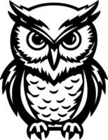 Owl Baby, Minimalist and Simple Silhouette - Vector illustration