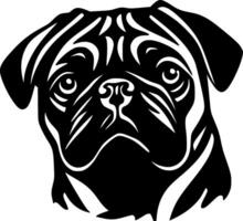 Pug - Minimalist and Flat Logo - Vector illustration