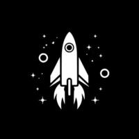 Rocket - Minimalist and Flat Logo - Vector illustration