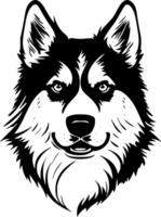 Siberian Husky - Minimalist and Flat Logo - Vector illustration