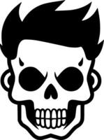 Skull, Minimalist and Simple Silhouette - Vector illustration