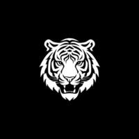 Tigre - minimalista y plano logo - vector ilustración