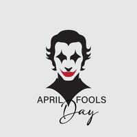 Vector Image of April Fools day with Joker image