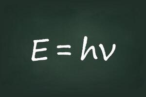 de planck ecuación en pizarra pizarra vector