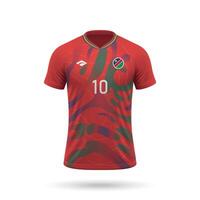 3d realista fútbol jersey Namibia nacional equipo 2024 vector