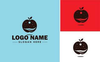 manzana icono logo vector Arte gráficos para negocio marca icono manzana frutas Fresco logo modelo