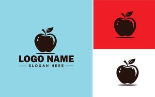 manzana icono logo vector Arte gráficos para negocio marca icono manzana frutas Fresco logo modelo