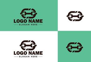 Chain icon logo vector art graphics for business brand app icon Chain logo template