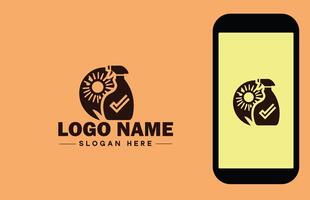 Checkmark logo icon vector art graphics for business brand app icon check mark right symbol tick ok correct logo template