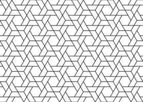 Abstract geometric seamless pattern. Black and grid lines vector