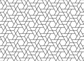 Abstract geometric seamless pattern. Black and grid lines vector