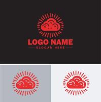 nube logo icono vector Arte gráficos para negocio marca aplicación icono cielo nube logo modelo