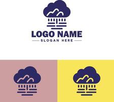 Cloud logo icon vector art graphics for business brand app icon sky cloud logo template