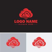 nube logo icono vector Arte gráficos para negocio marca aplicación icono cielo nube logo modelo