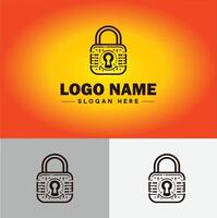 bloquear icono logo la seguridad seguridad proteccion vector para negocio marca icono bloquear logo modelo