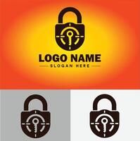 bloquear icono logo la seguridad seguridad proteccion vector para negocio marca icono bloquear logo modelo