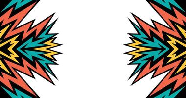Abstract background with raw jagged spike pattern and with some copy space area vector