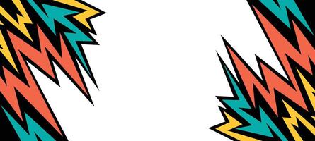 Abstract background lightning and arrow line pattern with some copy space area vector
