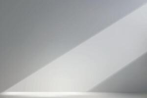 Minimalist composition of light and shadow on a white wall vector