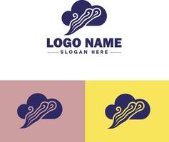 Cloud logo icon vector art graphics for business brand app icon sky cloud logo template