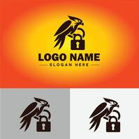 Lock icon logo safety security protection vector for business brand icon lock logo template