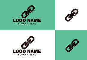 Chain icon logo vector art graphics for business brand app icon Chain logo template