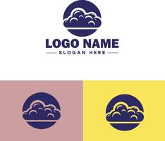 nube logo icono vector Arte gráficos para negocio marca aplicación icono cielo nube logo modelo