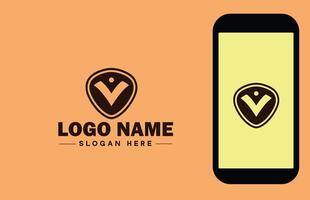 Checkmark logo icon vector art graphics for business brand app icon check mark right symbol tick ok correct logo template