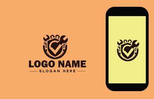 Checkmark logo icon vector art graphics for business brand app icon check mark right symbol tick ok correct logo template