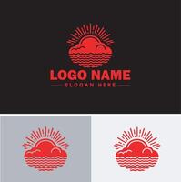 nube logo icono vector Arte gráficos para negocio marca aplicación icono cielo nube logo modelo