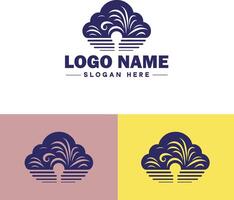 Cloud logo icon vector art graphics for business brand app icon sky cloud logo template